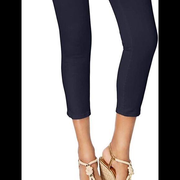 MICHAEL Michael Kors Izzy Cropped Skinny True Navy Blue Pants NEW $89 - Picture 3 of 8